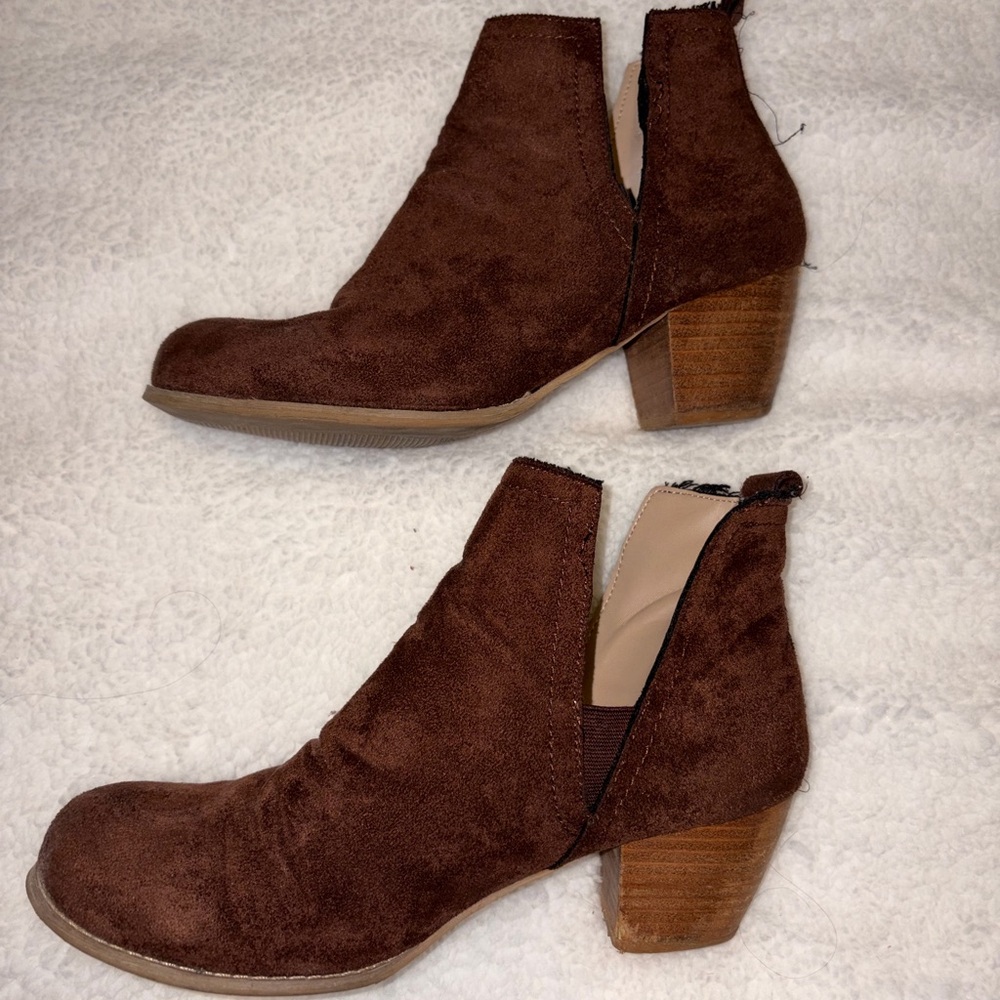 Torrid Chocolate Ankle Booties - Picture 6 of 7